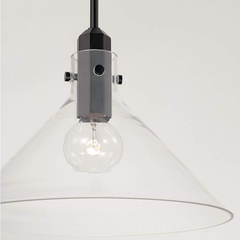 Image 3 Capital Lighting Greer 1 Light Pendant Matte Black more views
