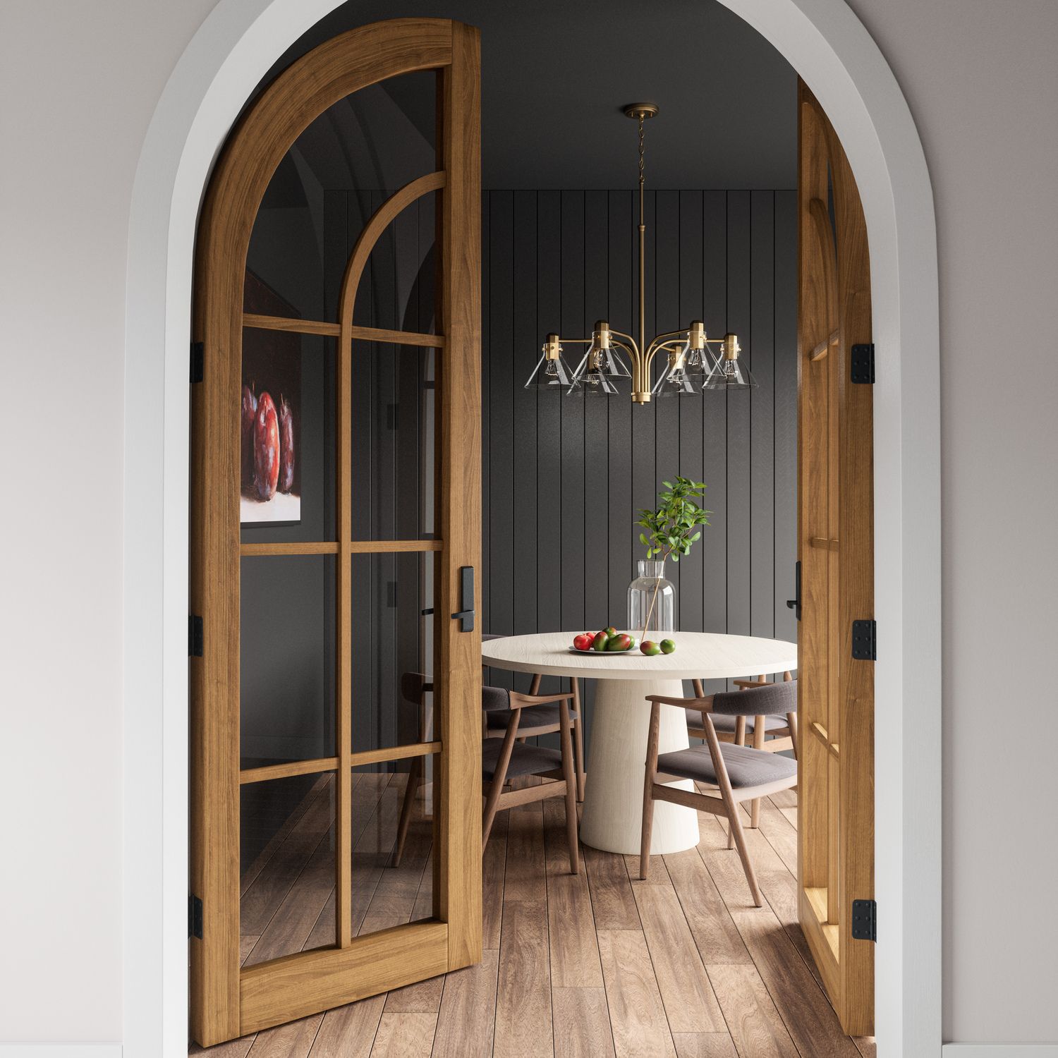 Image 6 Capital Lighting Greer 6 Light Chandelier 33" Aged Brass more views