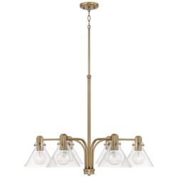 Capital Lighting Greer 6 Light Chandelier Aged Brass