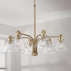 Capital Lighting Greer 6 Light Chandelier Aged Brass Capital Lighting Greer 6 Light Chandelier Aged Brass