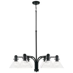 Capital Lighting Greer 6 Light Chandelier Matte Black