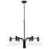 Capital Lighting Greer 6 Light Chandelier Matte Black