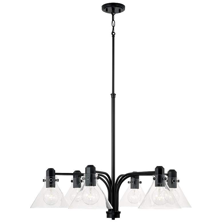 Image 4 Capital Lighting Greer 6 Light Chandelier Matte Black more views