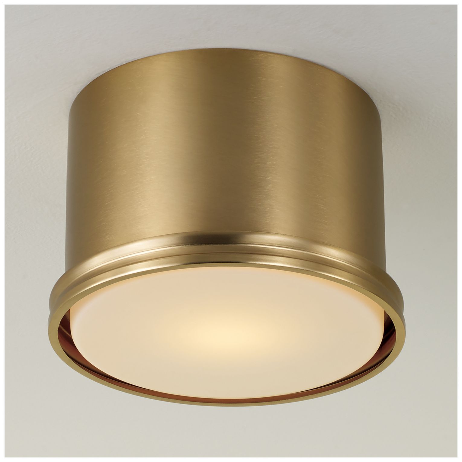 Image 3 Capital Lighting Griffin 1 Light Flush 8.75" Aged Brass more views