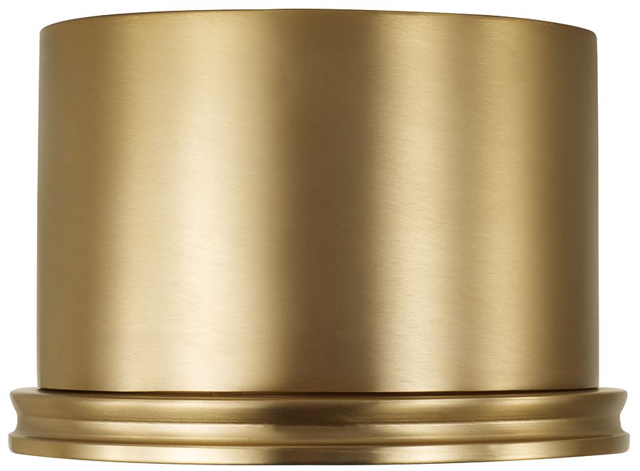 Image 6 Capital Lighting Griffin 1 Light Flush 8.75" Aged Brass more views