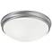 Capital Lighting Hansen 14" White and Nickel 3-Light Ceiling Light