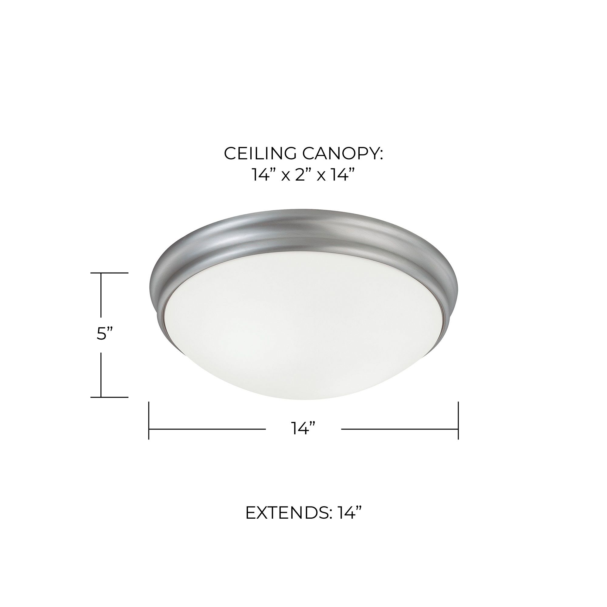 Image 4 Capital Lighting Hansen 14" White and Nickel 3-Light Ceiling Light more views