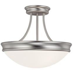 Capital Lighting Hansen 3 Light Flush Mount Matte Nickel