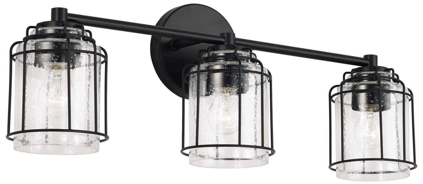Image 2 Capital Lighting Harmon 3 Light Vanity 24" Matte Black