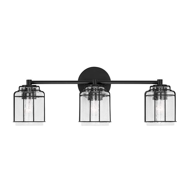 Image 4 Capital Lighting Harmon 3 Light Vanity Matte Black more views
