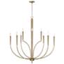 2_Capital Lighting Holden 40" Wide Aged Brass 10-Light Chandelier