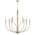 Capital Lighting Holden 40" Wide Aged Brass 10-Light Chandelier