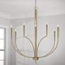 1_Capital Lighting Holden 40" Wide Aged Brass 10-Light Chandelier