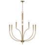 5_Capital Lighting Holden 40" Wide Aged Brass 10-Light Chandelier more views