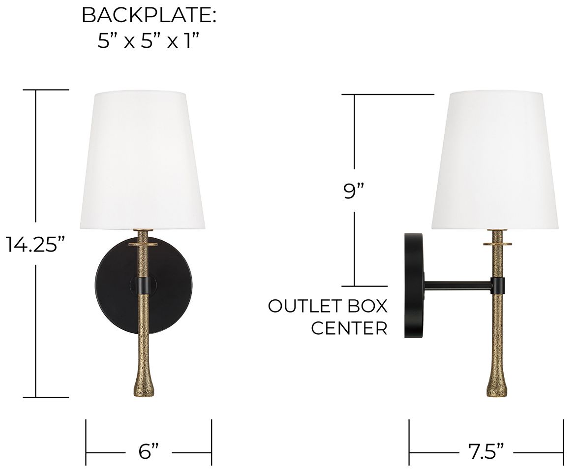 Image 6 Capital Lighting Hollis 1 Light Sconce 6 more views