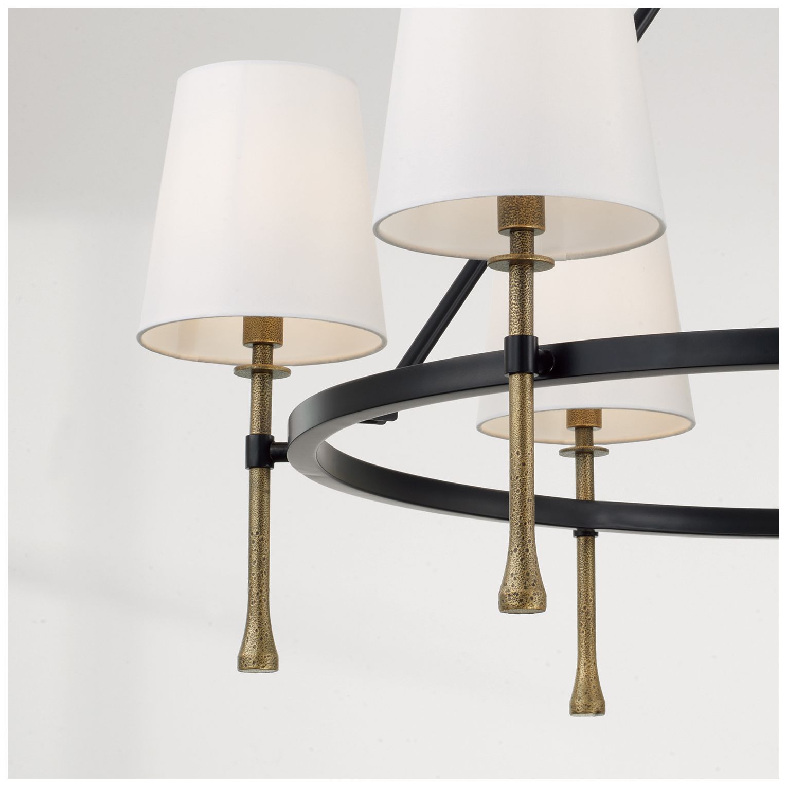 Image 5 Capital Lighting Hollis 6 Light Chandelier 35" Matte Black more views