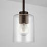 Thumbnail3 of Capital Lighting HomePlace Greyson 4 3/4" Bronze Clear Glass Pendant more views