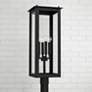 Capital Lighting Hunt 4 Light Outdoor Post Lantern Black