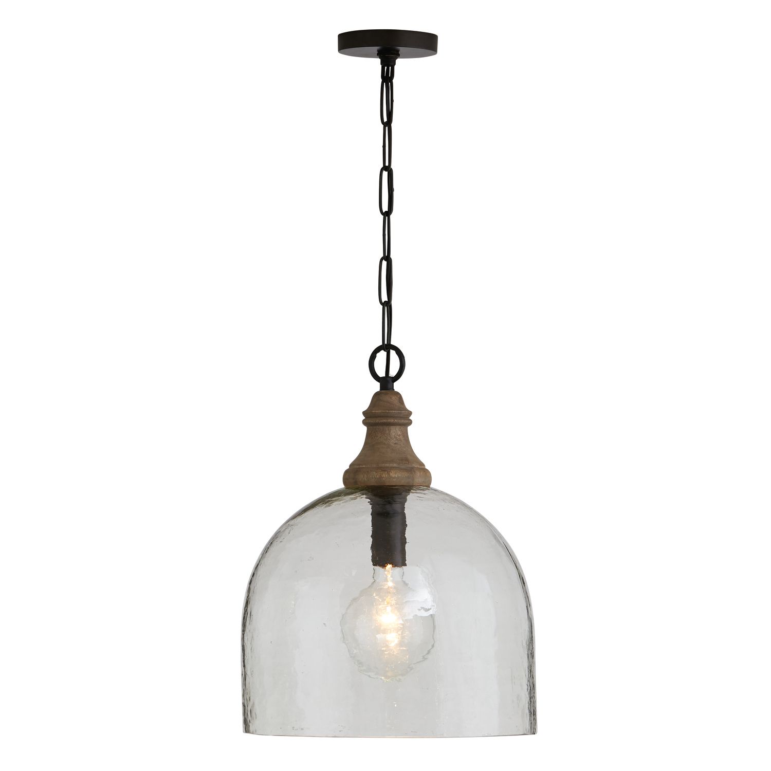 Image 4 Capital Lighting Inglewood 15" Wide Dark Pewter Glass Pendant Light more views
