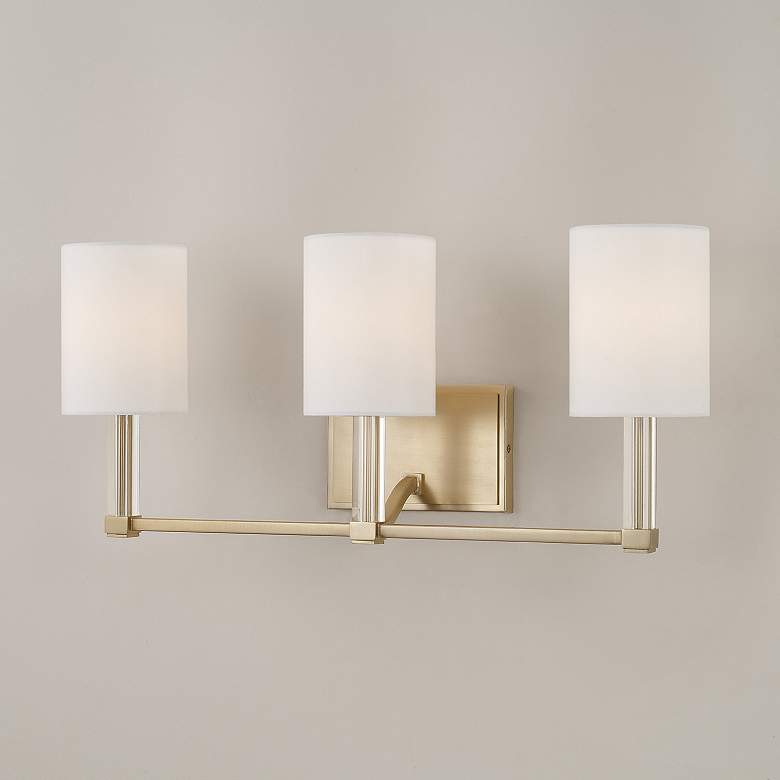 Image 3 Capital Lighting Ingrid 3 Light Vanity 24" Matte Brass more views