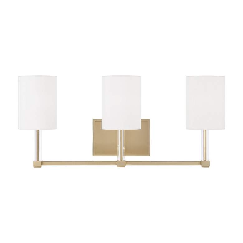 Image 5 Capital Lighting Ingrid 3 Light Vanity 24" Matte Brass more views