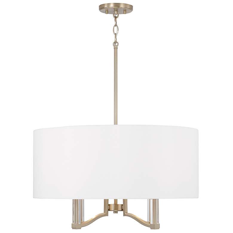 Image 1 Capital Lighting Ingrid 4 Light Pendant 24" Matte Brass