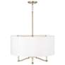 Thumbnail4 of Capital Lighting Ingrid 4 Light Pendant 24" Matte Brass more views