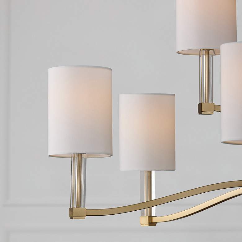 Image 5 Capital Lighting Ingrid 9 Light Chandelier 40" Matte Brass more views