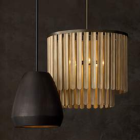 Image5 of Capital Lighting Jada 5 Light Pendant 24" Dark Brass more views