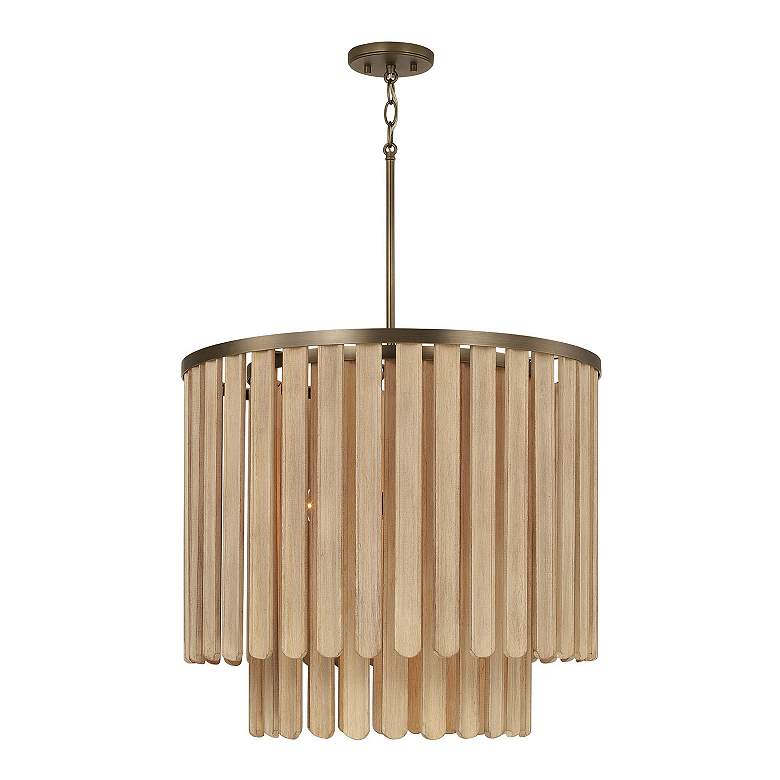Image 7 Capital Lighting Jada 5 Light Pendant 24" Dark Brass more views