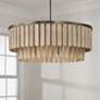 Thumbnail3 of Capital Lighting Jada 6 Light Pendant 30" Dark Brass more views