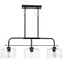 2_Capital Lighting Jake 3 Light Cylinder Seeded Glass Island Matte Black