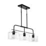 4_Capital Lighting Jake 3 Light Cylinder Seeded Glass Island Matte Black more views