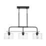 7_Capital Lighting Jake 3 Light Cylinder Seeded Glass Island Matte Black more views