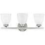 Capital Lighting Jameson 21" Brushed Nickel 3-Light Vanity Bath Light