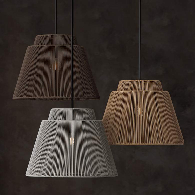 Image 4 Capital Lighting Jasper 1 Light Indoor/Outdoor Pendant 23" Umber and more views