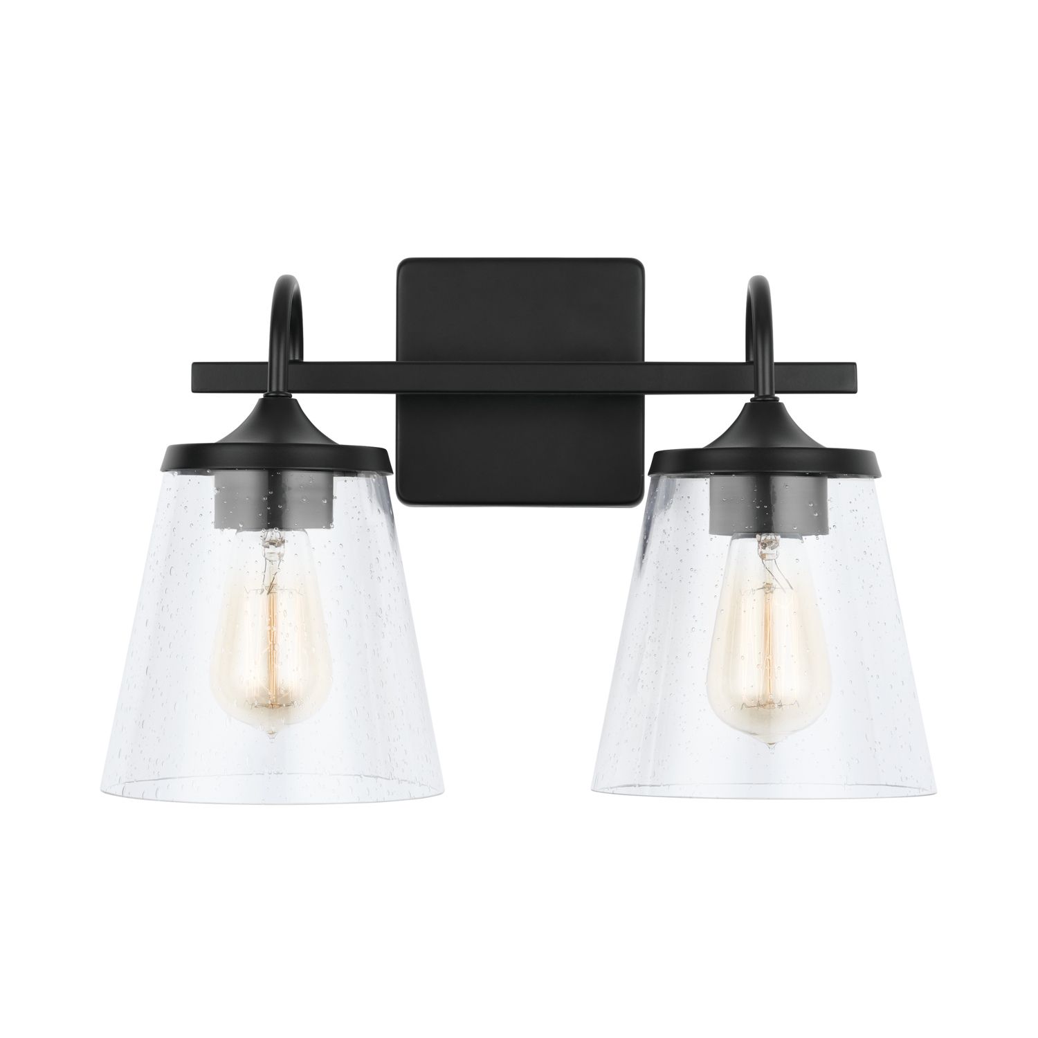 Image 5 Capital Lighting Jayne 2 Light Vanity 15.25" Matte Black more views