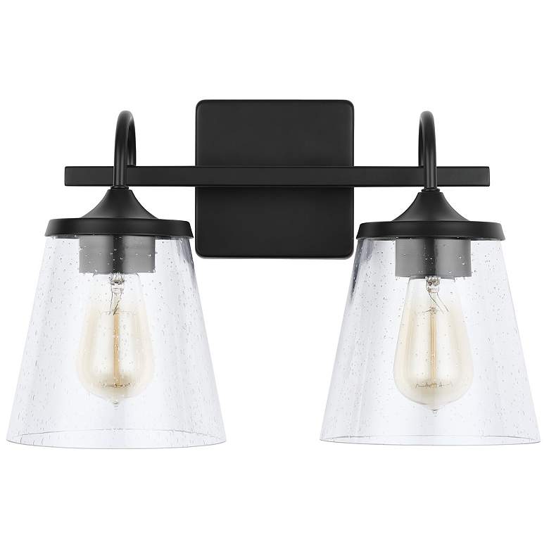 Image 1 Capital Lighting Jayne 2 Light Vanity Matte Black