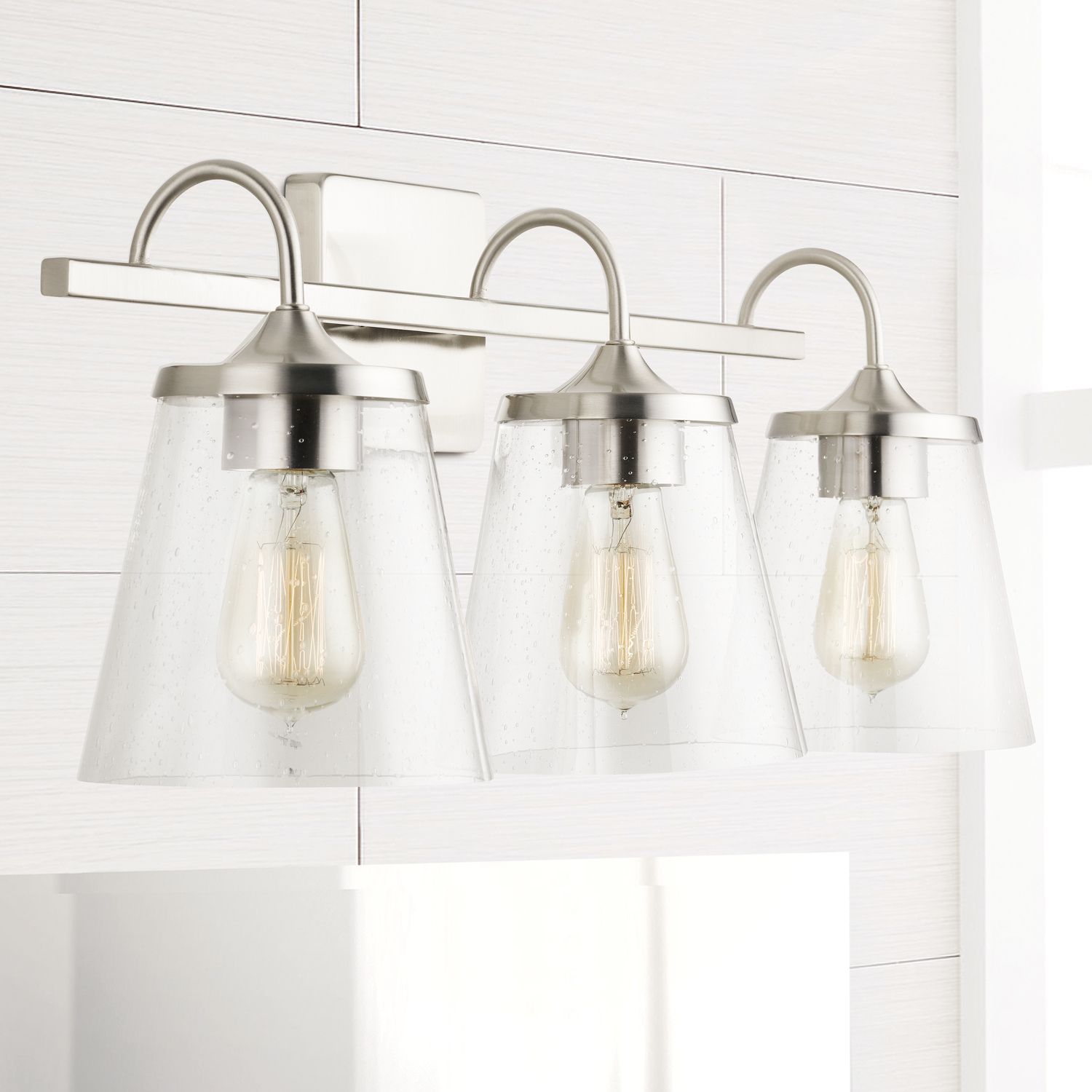 Image Capital Lighting Jayne 3 Light Vanity 24.25" Brushed Nickel