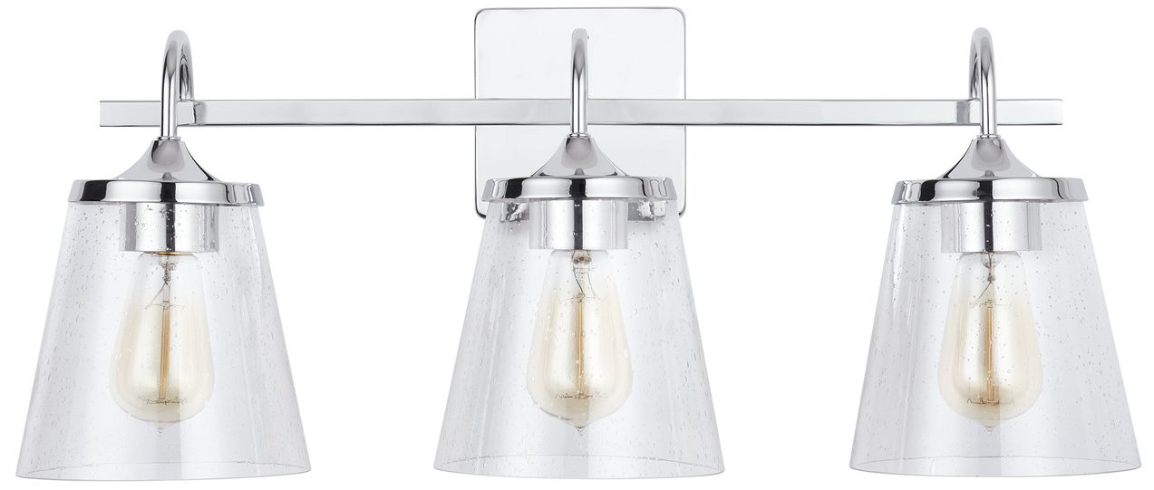 Image 2 Capital Lighting Jayne 3 Light Vanity 24.25" Chrome