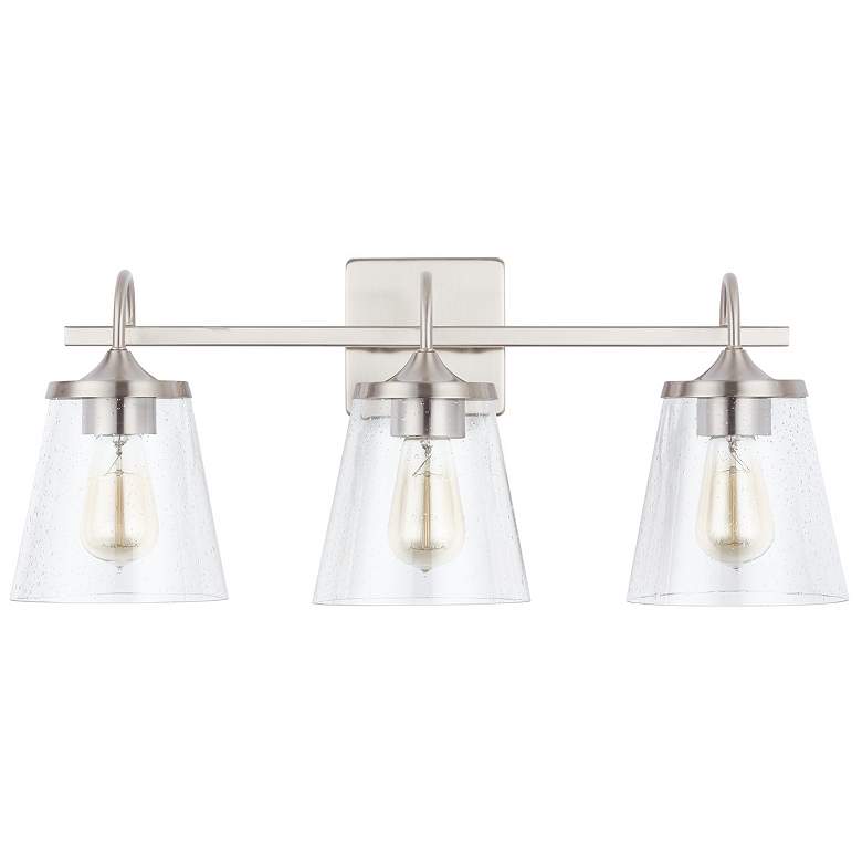 Image 1 Capital Lighting Jayne 3 Light Vanity Brushed Nickel