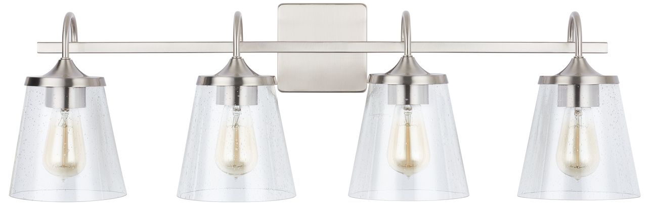Thumbnail2 of Capital Lighting Jayne 4 Light Vanity 33.25" Brushed Nickel