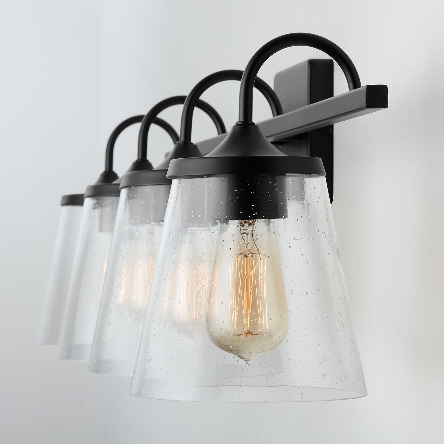 Image 3 Capital Lighting Jayne 4 Light Vanity 33.25" Matte Black more views