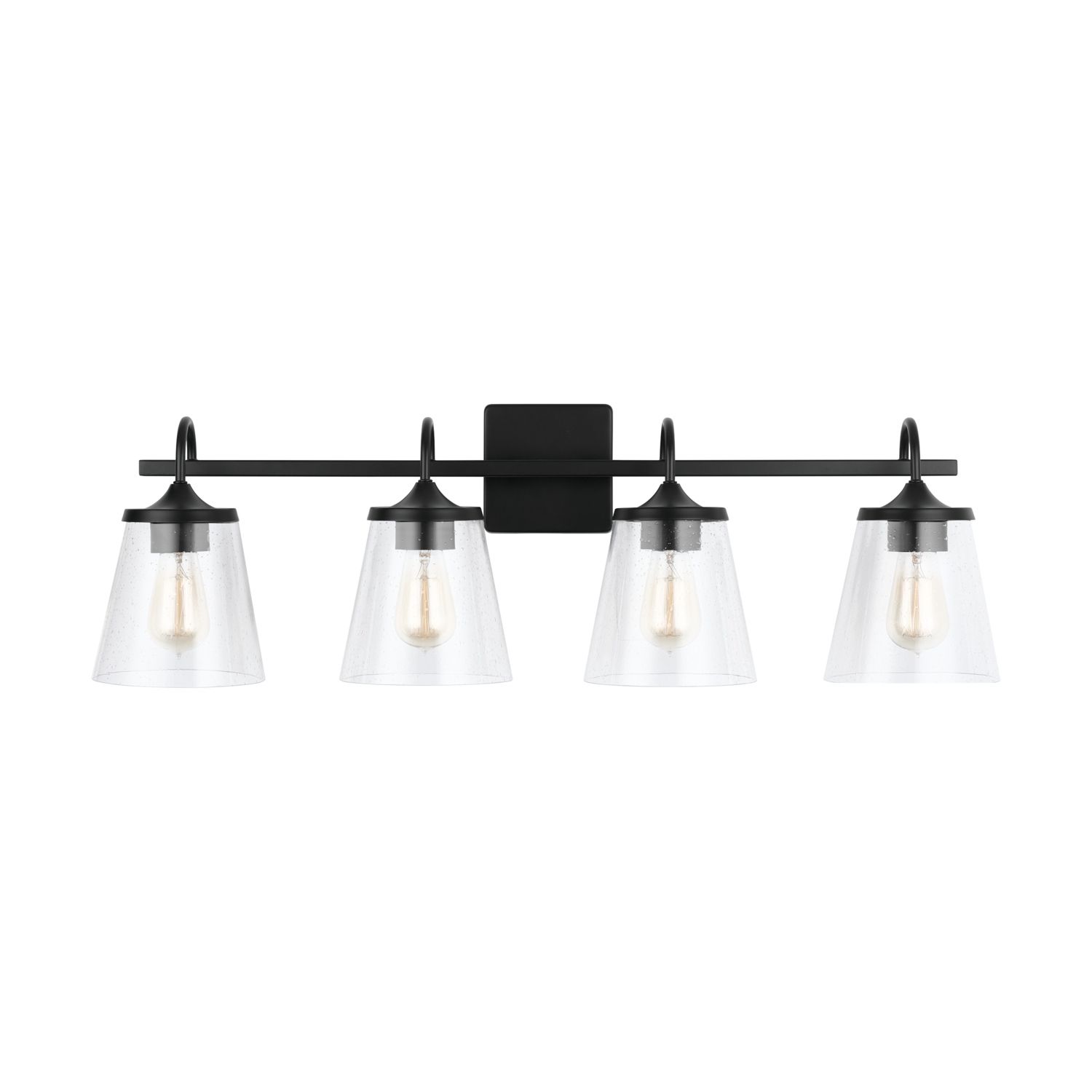 Image 6 Capital Lighting Jayne 4 Light Vanity 33.25" Matte Black more views