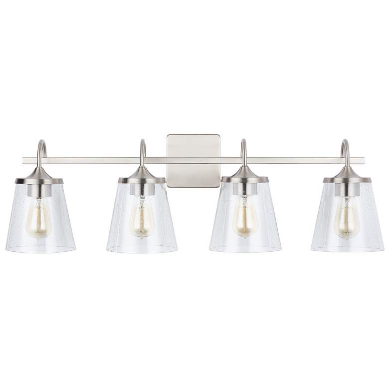 Image 1 Capital Lighting Jayne 4 Light Vanity Brushed Nickel