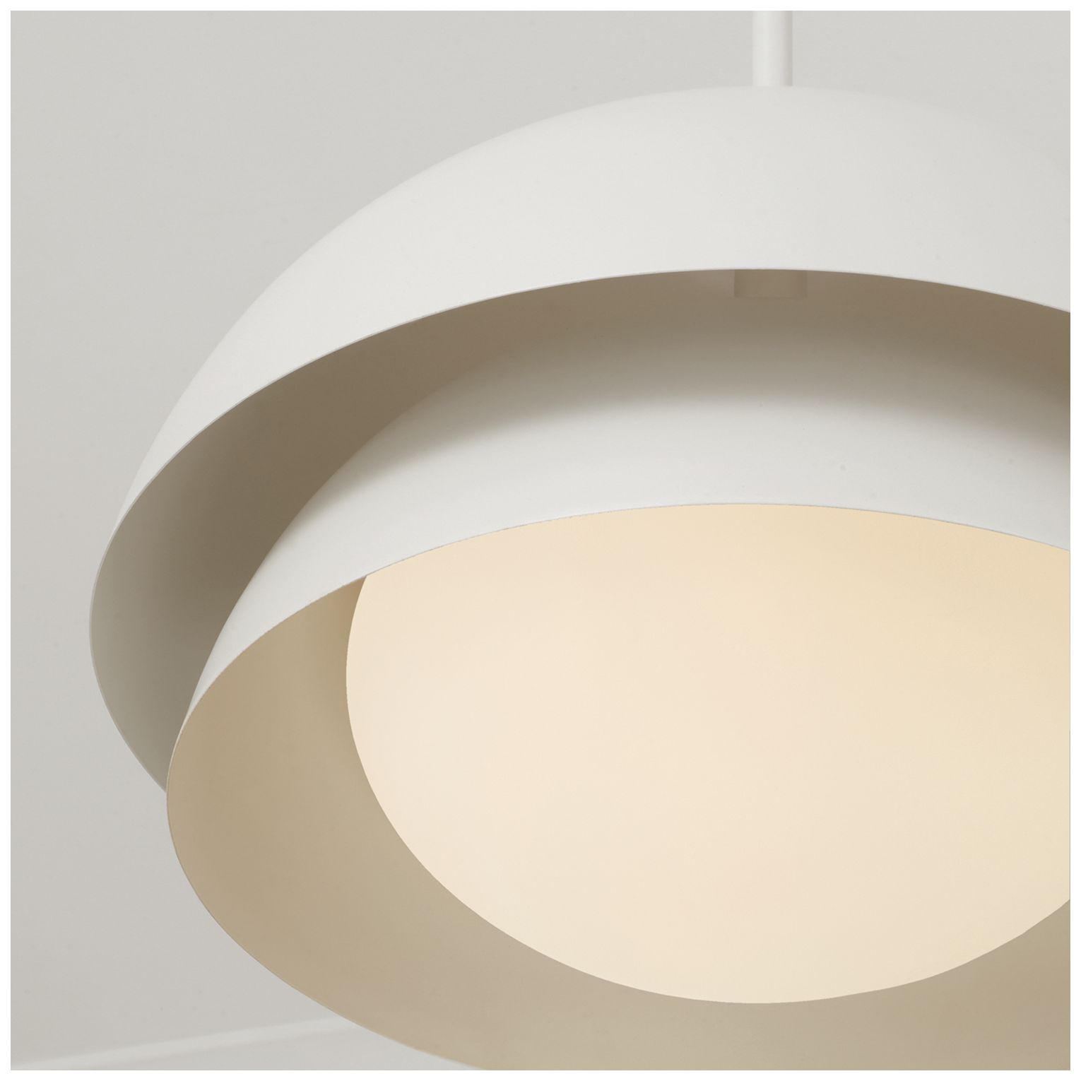 Image 3 Capital Lighting Jensen 1 Light Pendant 17.25" Matte White more views