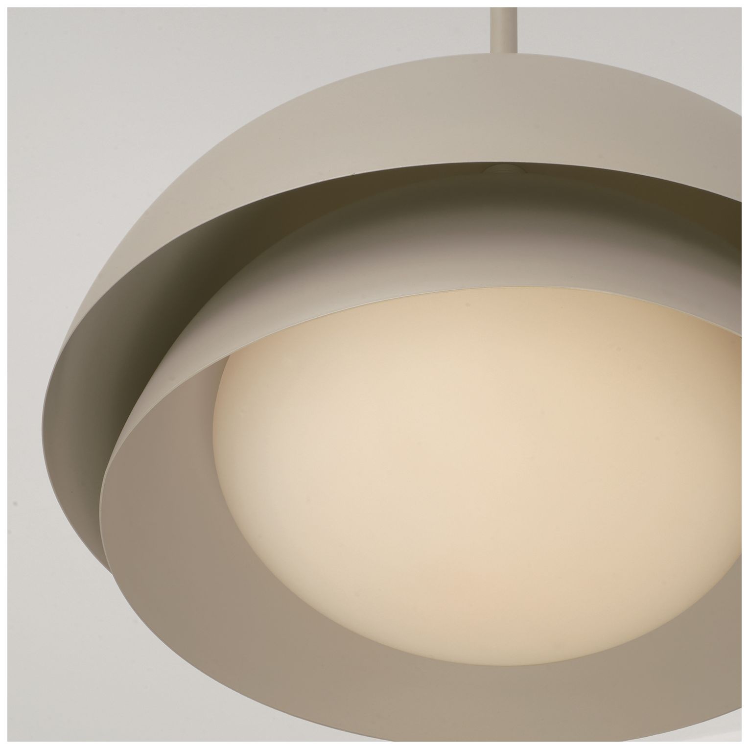 Image 3 Capital Lighting Jensen 1 Light Pendant 17.25" Taupe more views