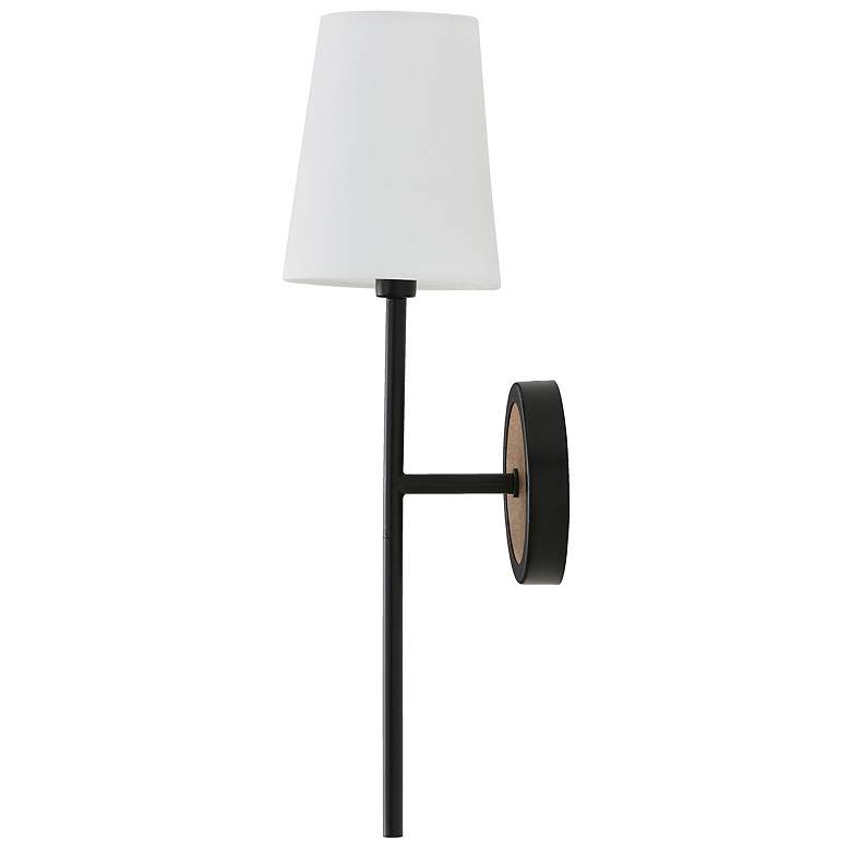 Image 6 Capital Lighting Jonah 1 Light Sconce Light Wood and Matte Black more views