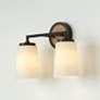 Thumbnail1 of Capital Lighting Jonah 2 Light Vanity Light Wood and Matte Black