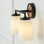 Thumbnail3 of Capital Lighting Jonah 2 Light Vanity Light Wood and Matte Black more views